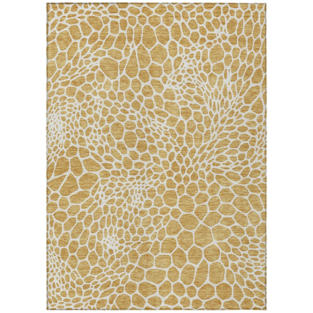 Dalyn Rugs ACN919 Machine Washable Indoor/Outdoor Chantille ACN919 Gold 10