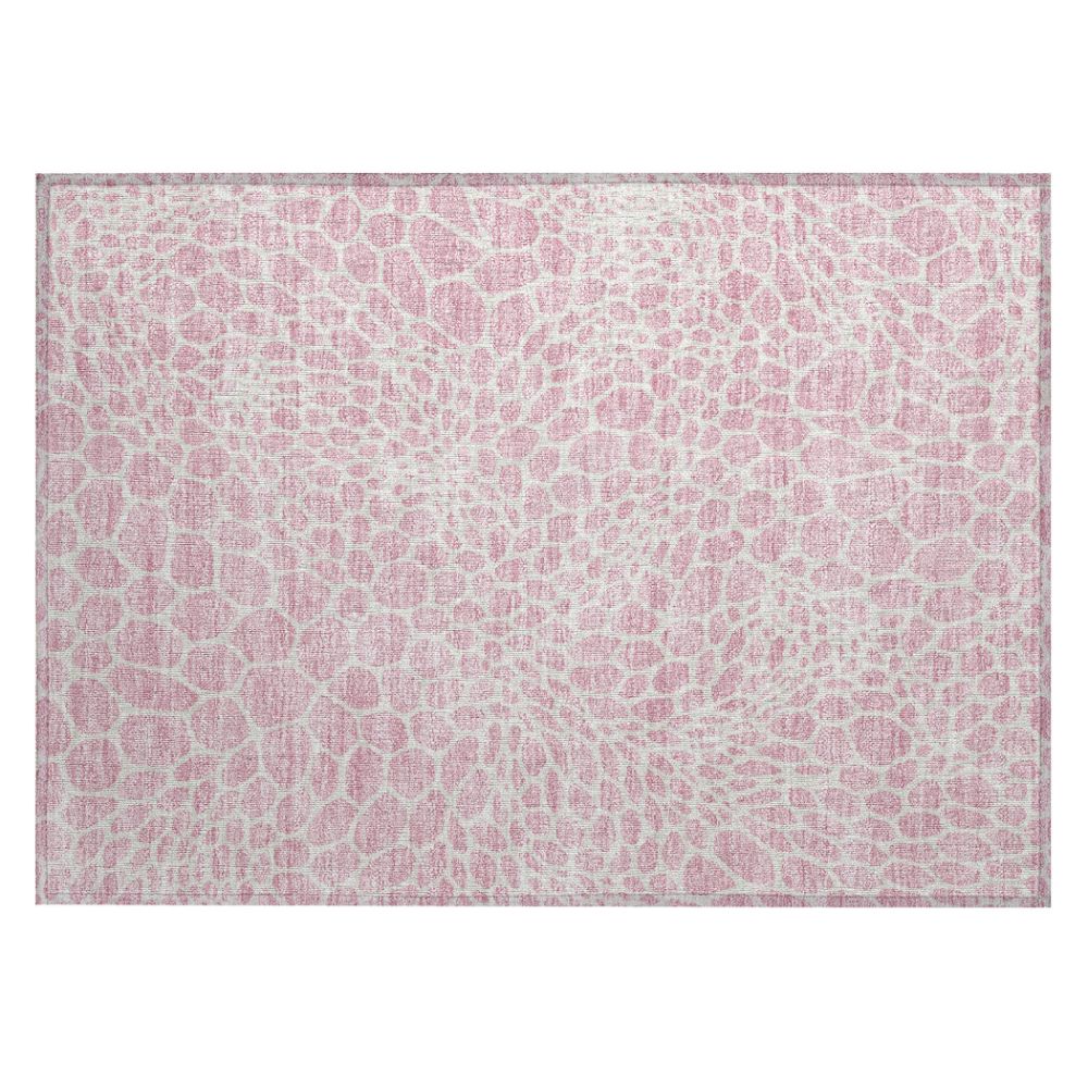Dalyn Rugs ACN919 Machine Washable Indoor/Outdoor Chantille ACN919 Pink 1