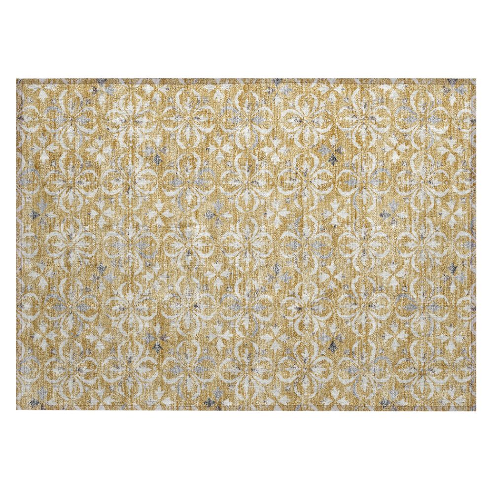 Dalyn Rugs ACN930 Machine Washable Indoor/Outdoor Chantille ACN930 Gold 1