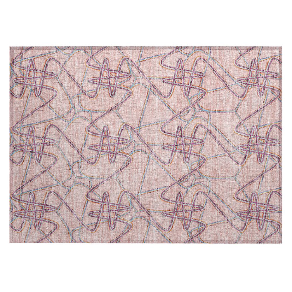 Dalyn Rugs ACN947 Machine Washable Indoor/Outdoor Chantille ACN947 Pink 1