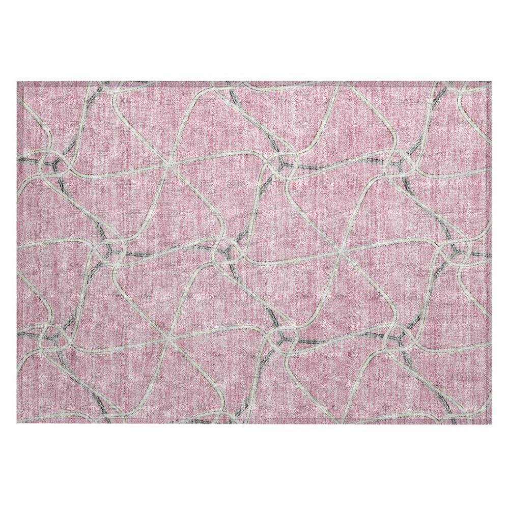 Dalyn Rugs ACN948 Machine Washable Indoor/Outdoor Chantille ACN948 Pink 1