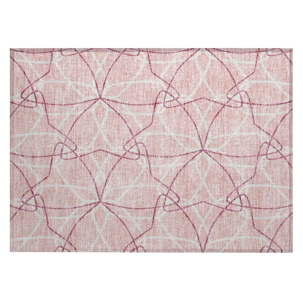 Dalyn Rugs ACN950 Machine Washable Indoor/Outdoor Chantille ACN950 Pink 1