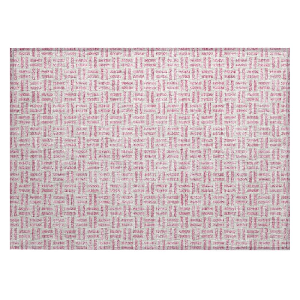 Dalyn Rugs ACN978 Machine Washable Indoor/Outdoor Chantille ACN978 Pink 1
