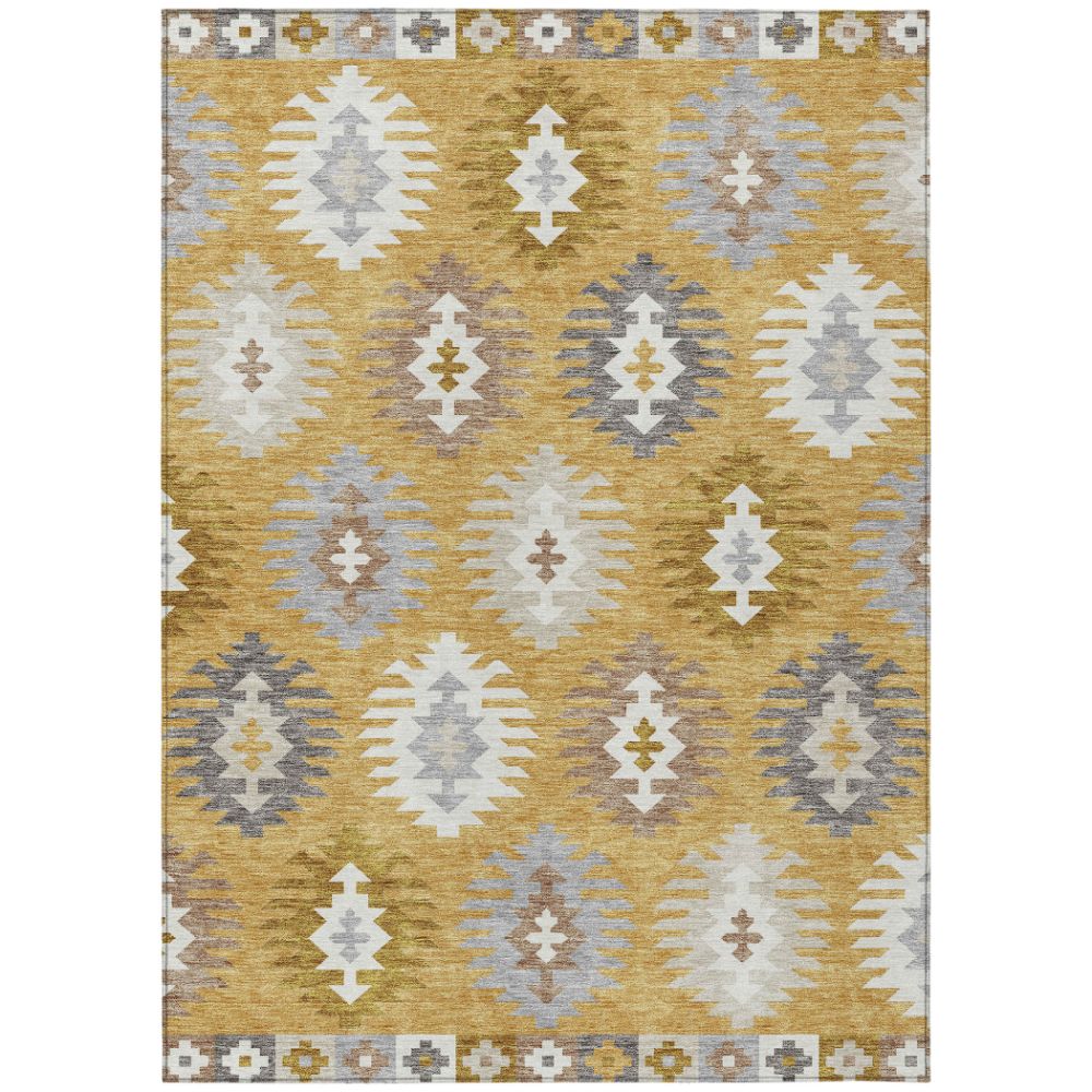 Dalyn Rugs ACN983 Machine Washable Indoor/Outdoor Chantille ACN983 Gold 10