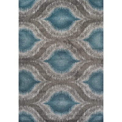 Dalyn Rugs MG4441 Modern Greys 3 Ft. 3 In. X 5 Ft. 3 In. Rectangle Rug in Teal