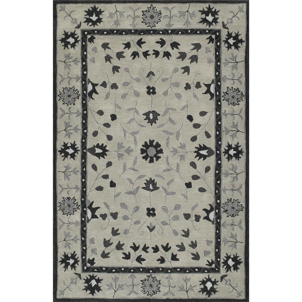 Dalyn Rugs TB5SI Tribeca 3 Ft. 6 In. X 5 Ft. 6 In. Rectangle Rug in Silver