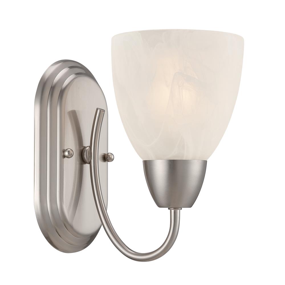 Designers Fountain 15005-1B-35 Torino Wall Sconce in Brushed Nickel