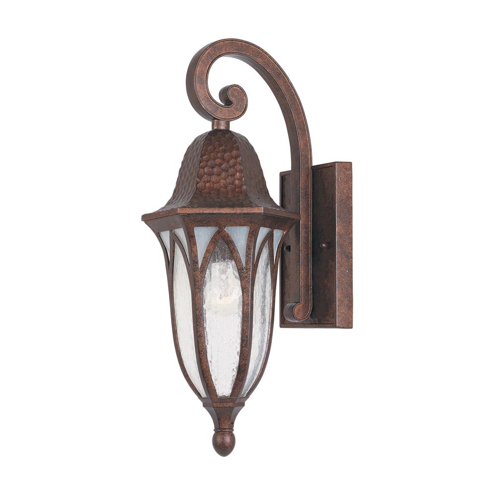 Designers Fountain 20611-BAC 7" Wall Lantern in Burnished Antique Copper