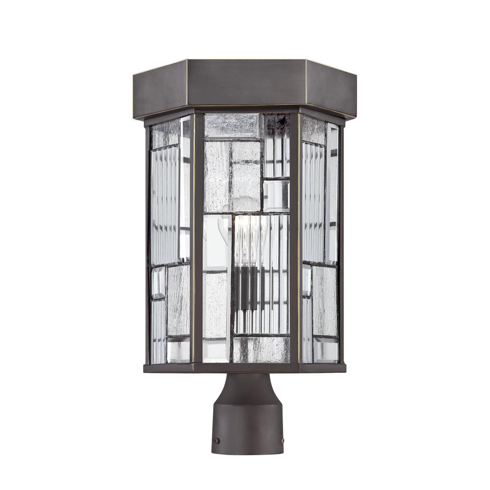 Designers Fountain 32136-ABP Post Lantern in Aged Bronze Patina