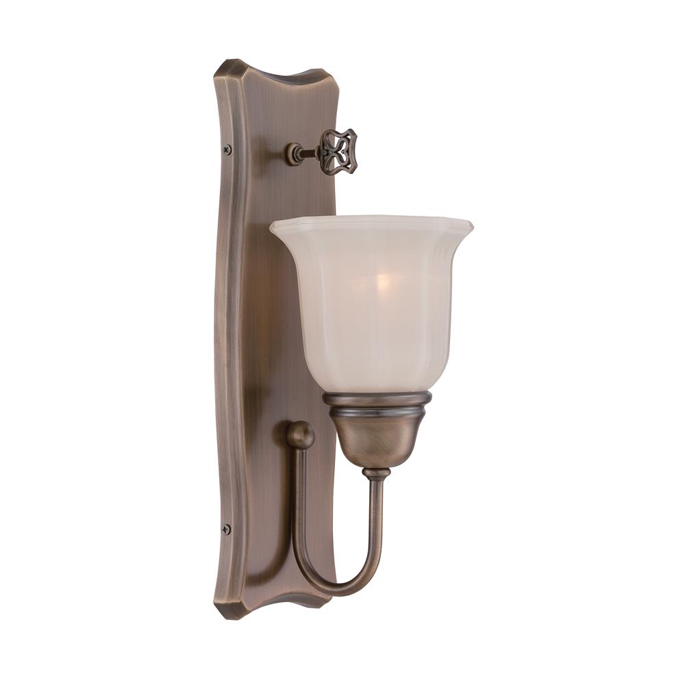 Designers Fountain 68001-OSB Astor 1 Light Wall Sconce in Old Satin Brass