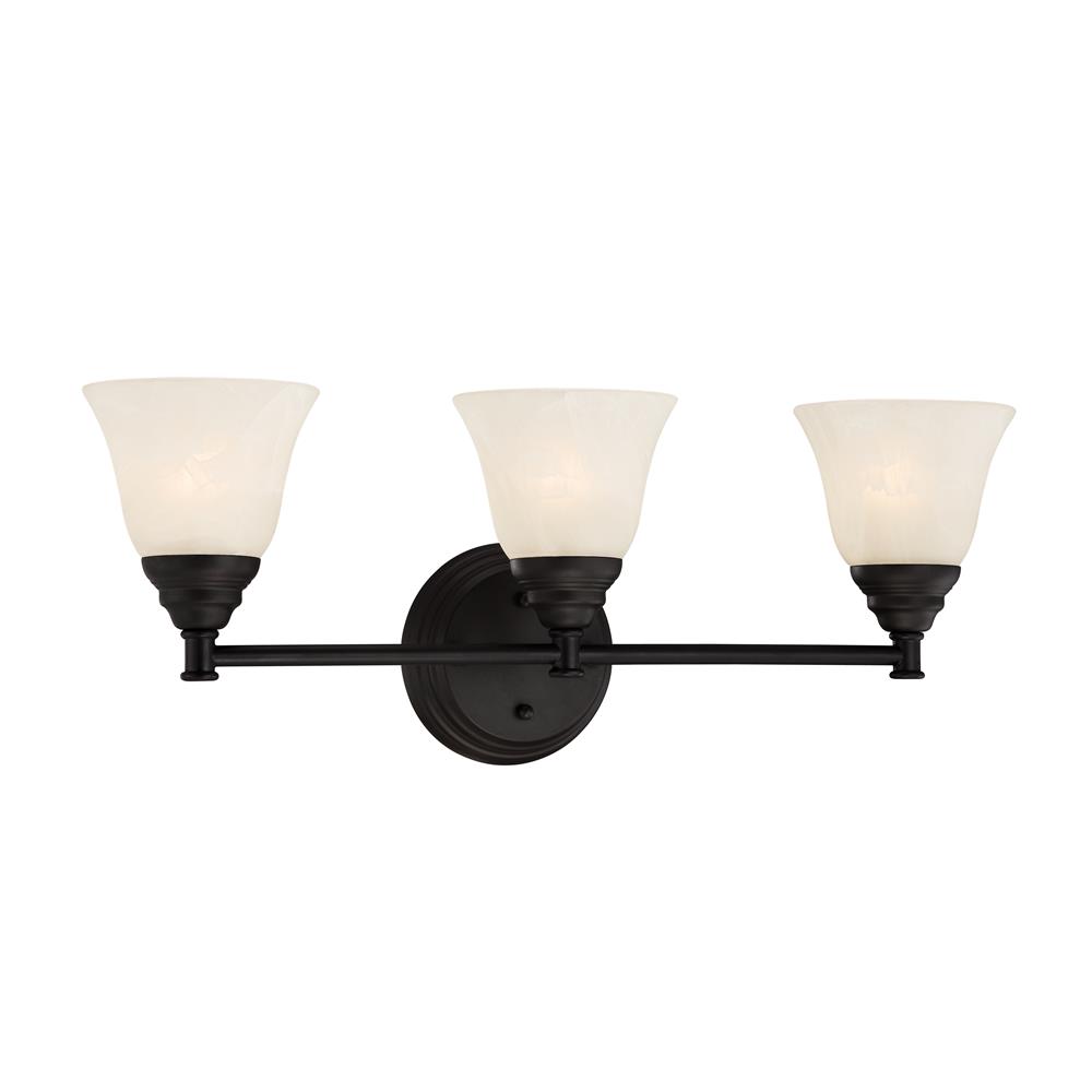 Designers Fountain 85103-ORB Kendall 3 Light Bath Bar in Oil Rubbed Bronze