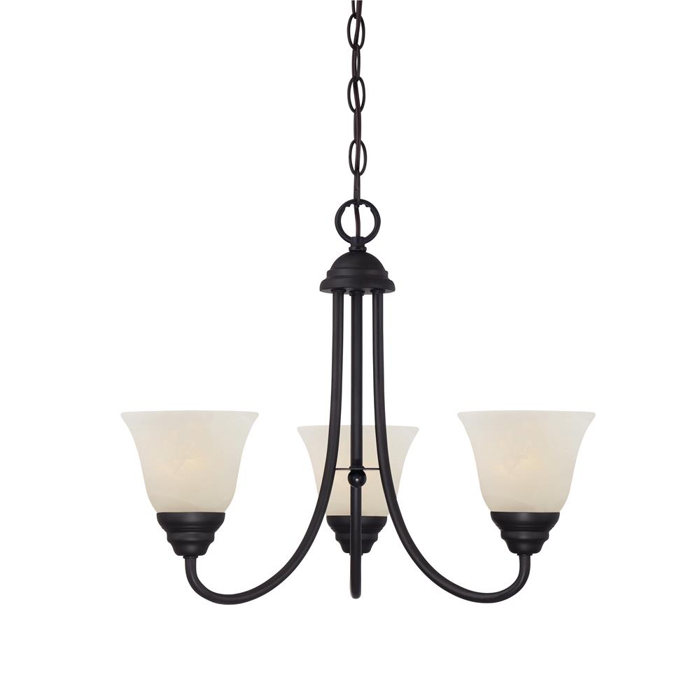 Designers Fountain 85183-ORB Kendall 3 Light Chandelier in Oil Rubbed Bronze
