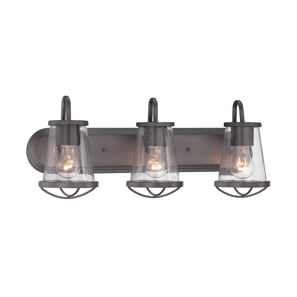 Designers Fountain 87003-WI Darby 3 Light Bath Light Bar in Weathered Iron