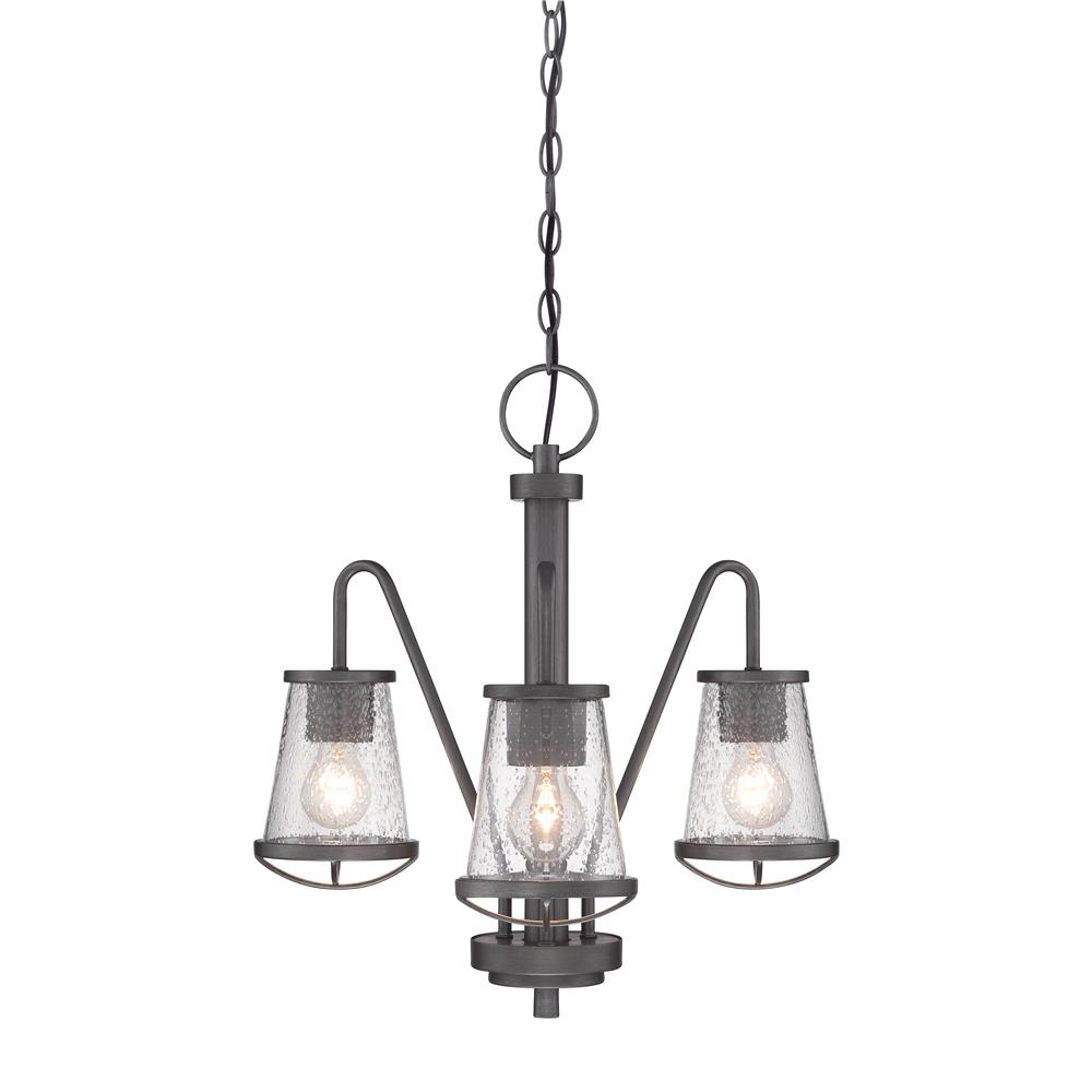 Designers Fountain 87083-WI Darby 3 Light Chandelier in Weathered Iron