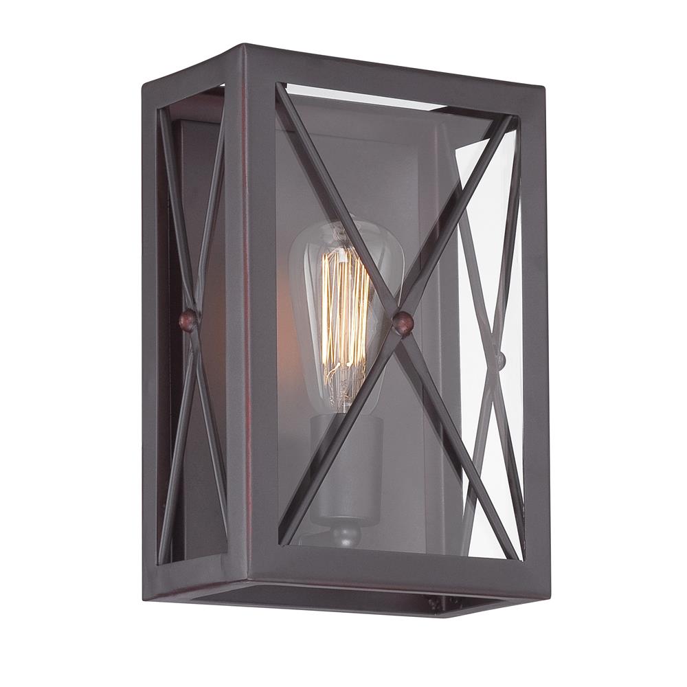 Designers Fountain 87301-SB High Line 1 Light Wall Sconce in Satin Bronze