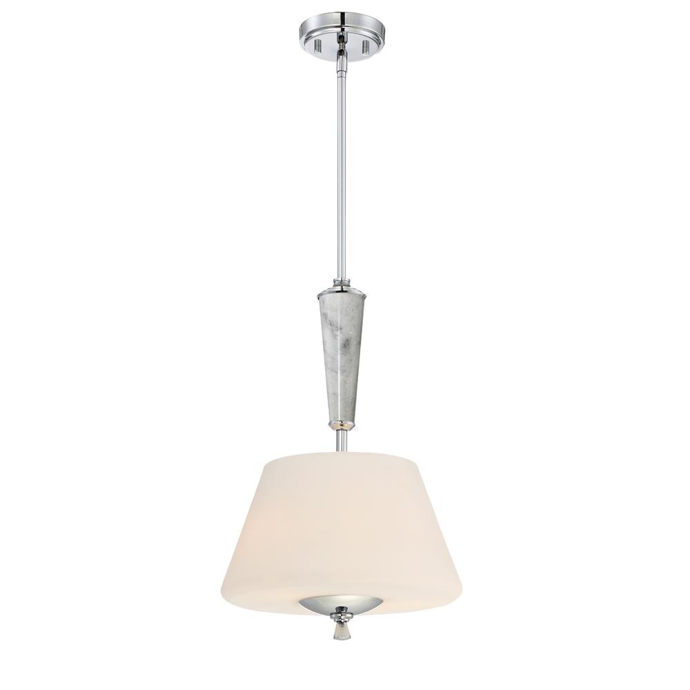Designers Fountain 88731-CH Lusso 2 light Inverted Pendant  in Chrome