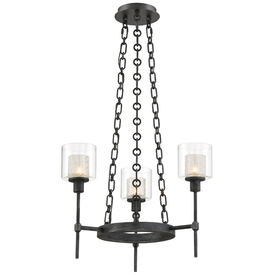 Designers Fountain 89183-WP 3 Light Candle Chandelier