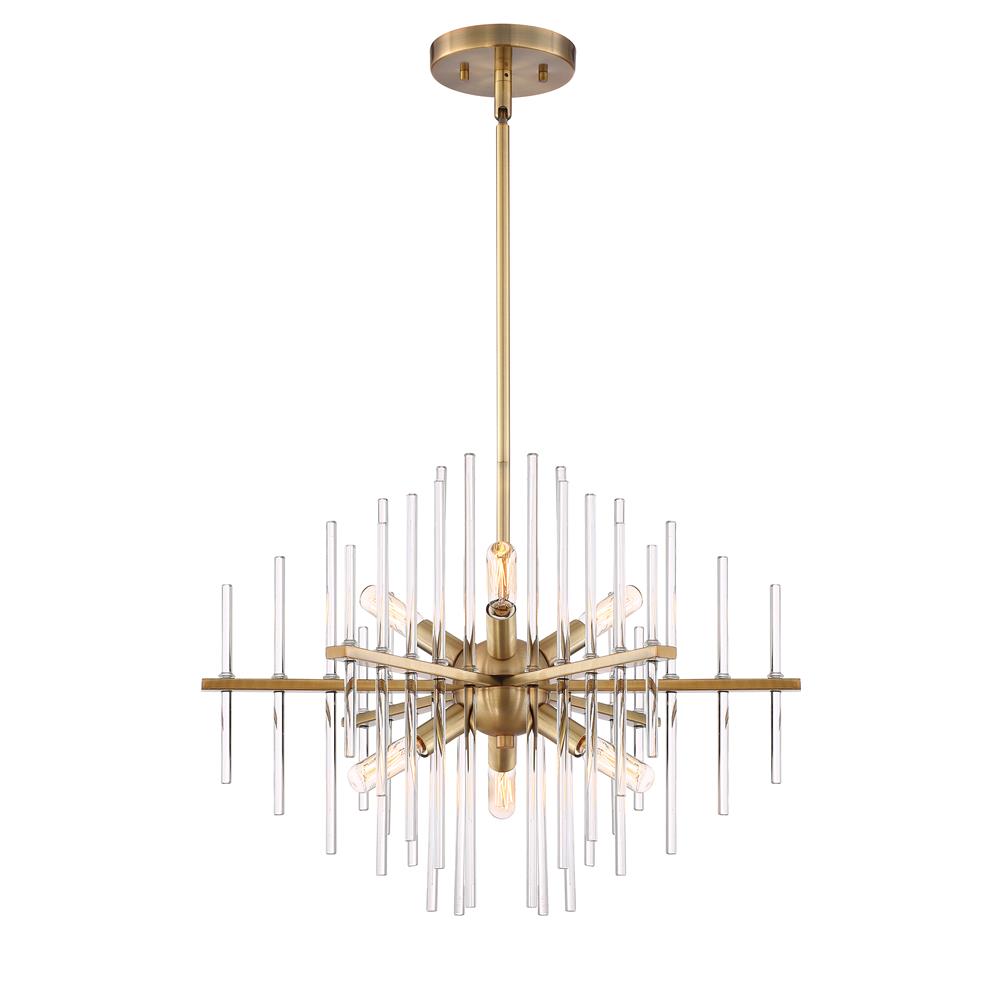 Designers Fountain 90486-BAB Reeve 6 Light Chandelier in Burnished Antique Brass