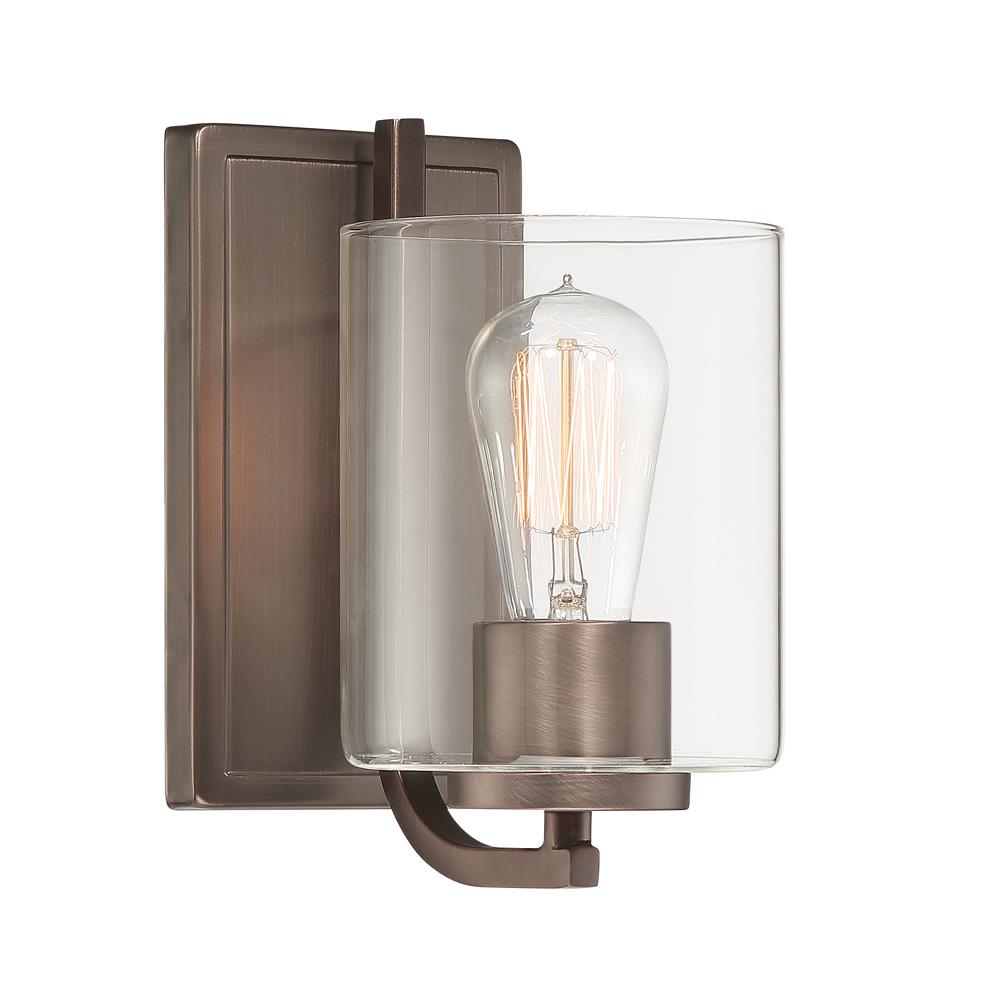 Designers Fountain Liam 93001-SCB One Light Wall Sconce
