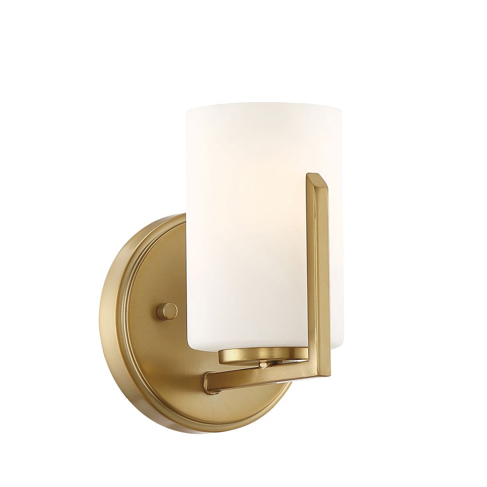Designers Fountain 93901-BG Elara Collection - 1 Light - Wall Sconce - 5.25"W - 7"H - Brushed Gold Finish