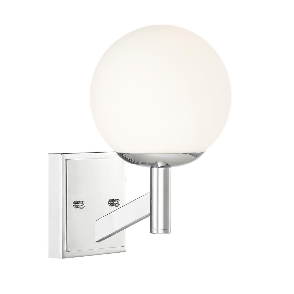 Designers fountain 95101-CH Kelvin Collection 1 Light Wall Sconce 6.5"W 10.625"H in Chrome Finish