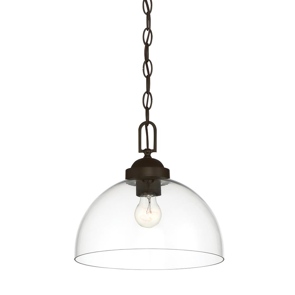 Designers Fountain 95932-ORB Knoll 1 Light Down Pendant in Oil Rubbed Bronze