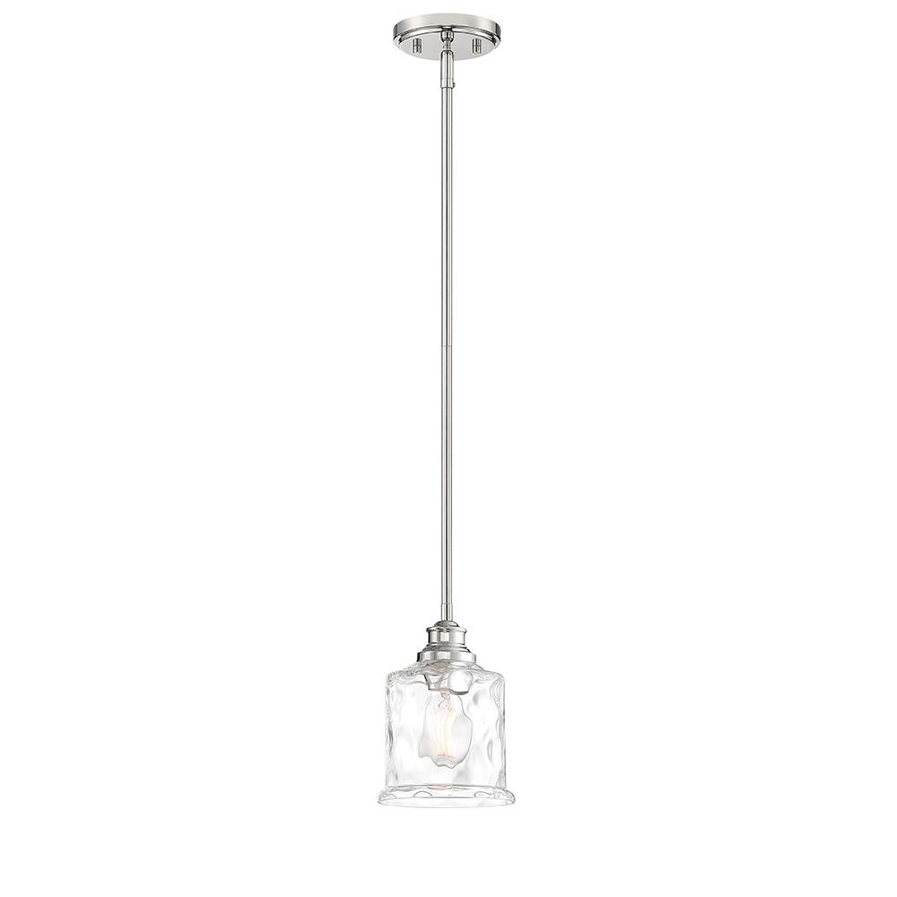 Designers Fountain 96330-PN Drake 1 Light Mini Pendant in Polished Nickel