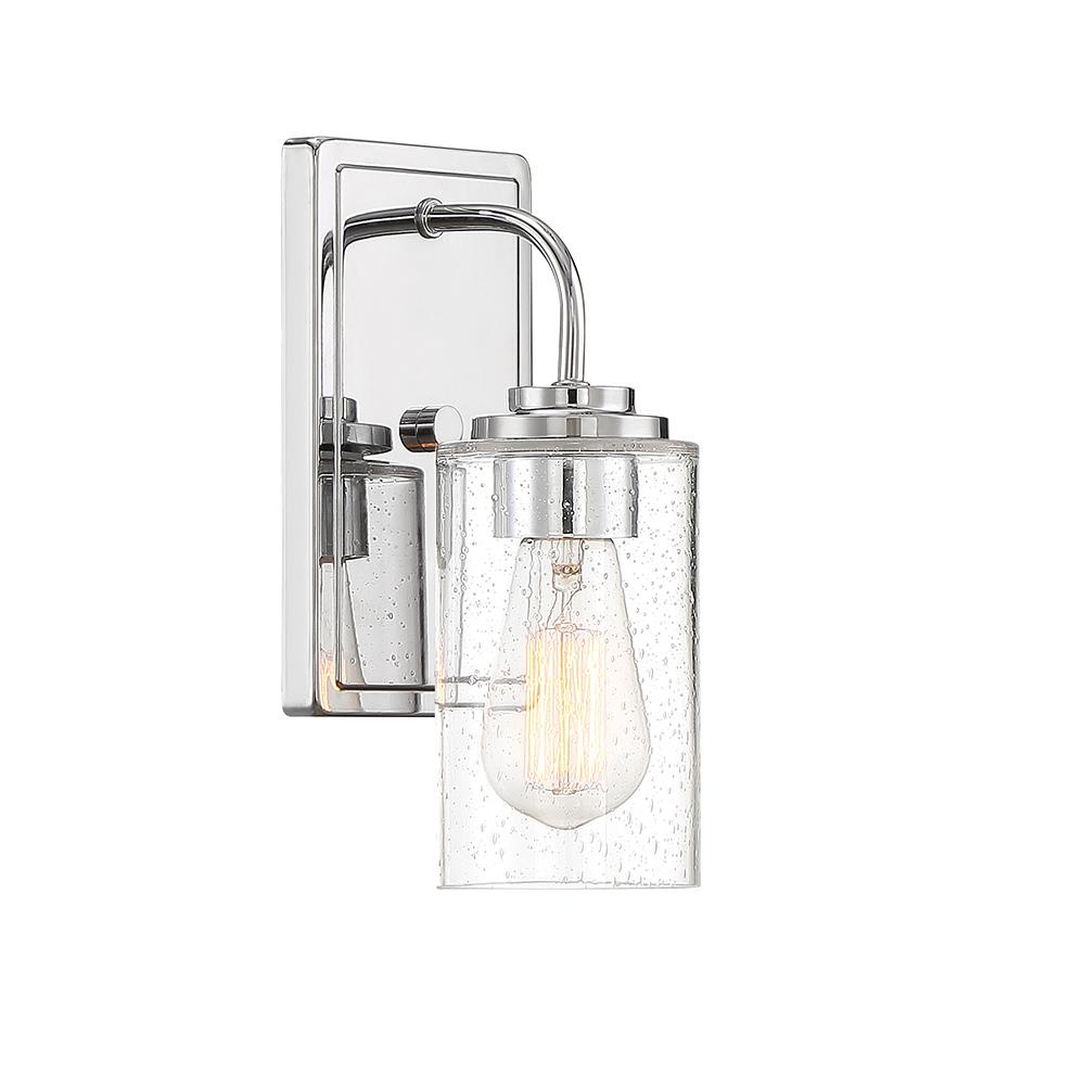 Designers Fountain 96401-CH Logan 1 Light Wall Sconce in Chrome