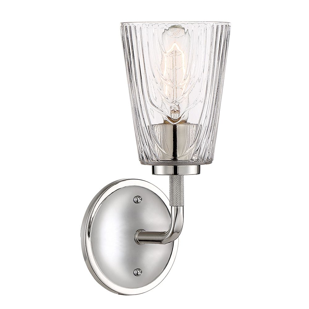 Designers Fountain D201M-1B-PN Westwood 1 Light Wall Sconce in Polished Nickel