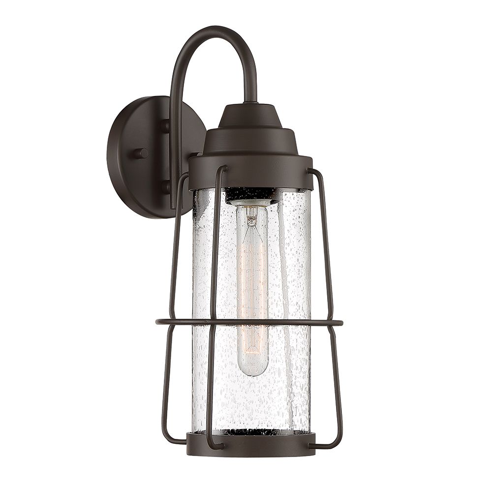 Designers Fountain D219M-7OW-RT Marin 1 Light 7" Wall Lantern in Rustique