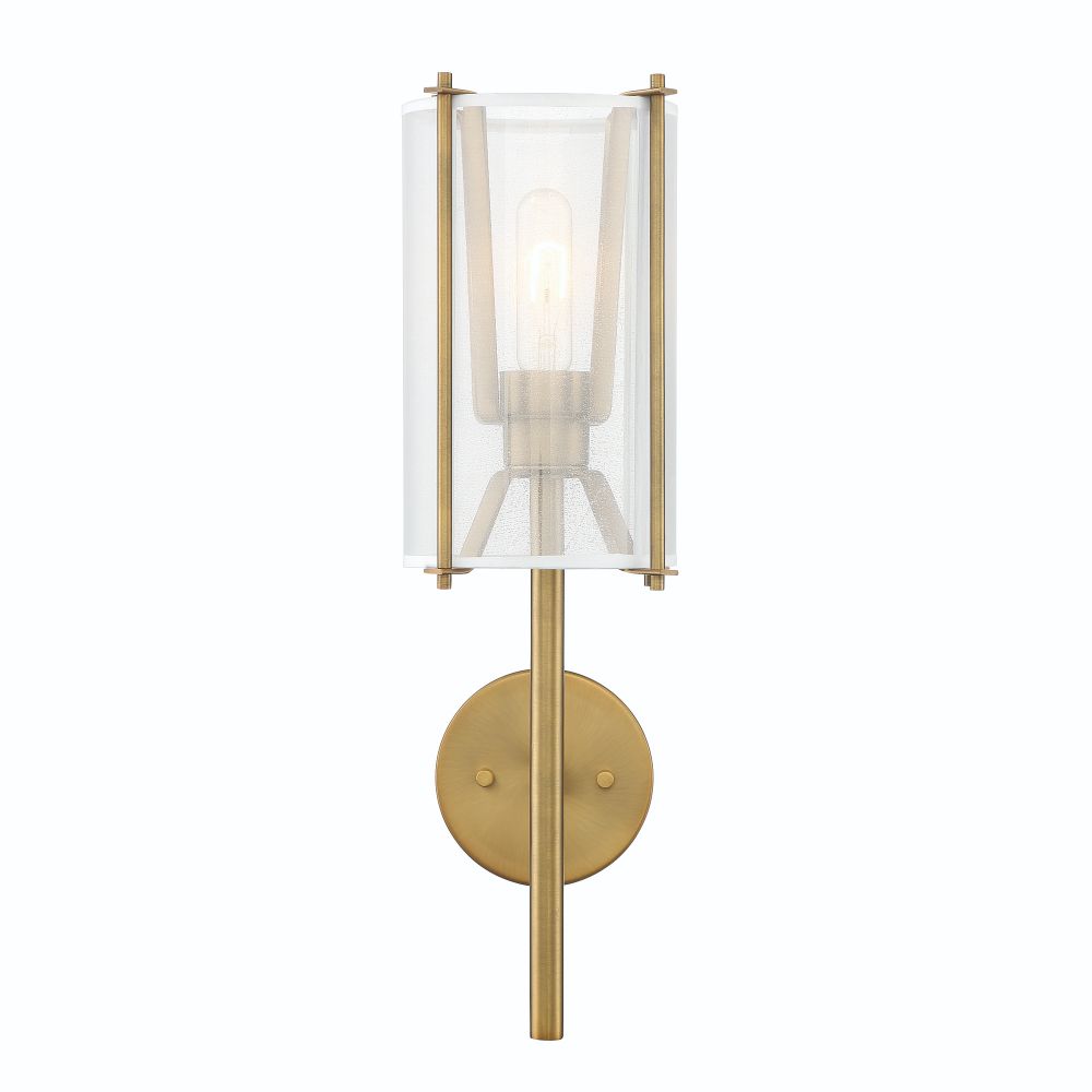 Designers Fountain D223M-WS-OSB Daybreak 1 Light Wall Sconce in Old Satin Brass