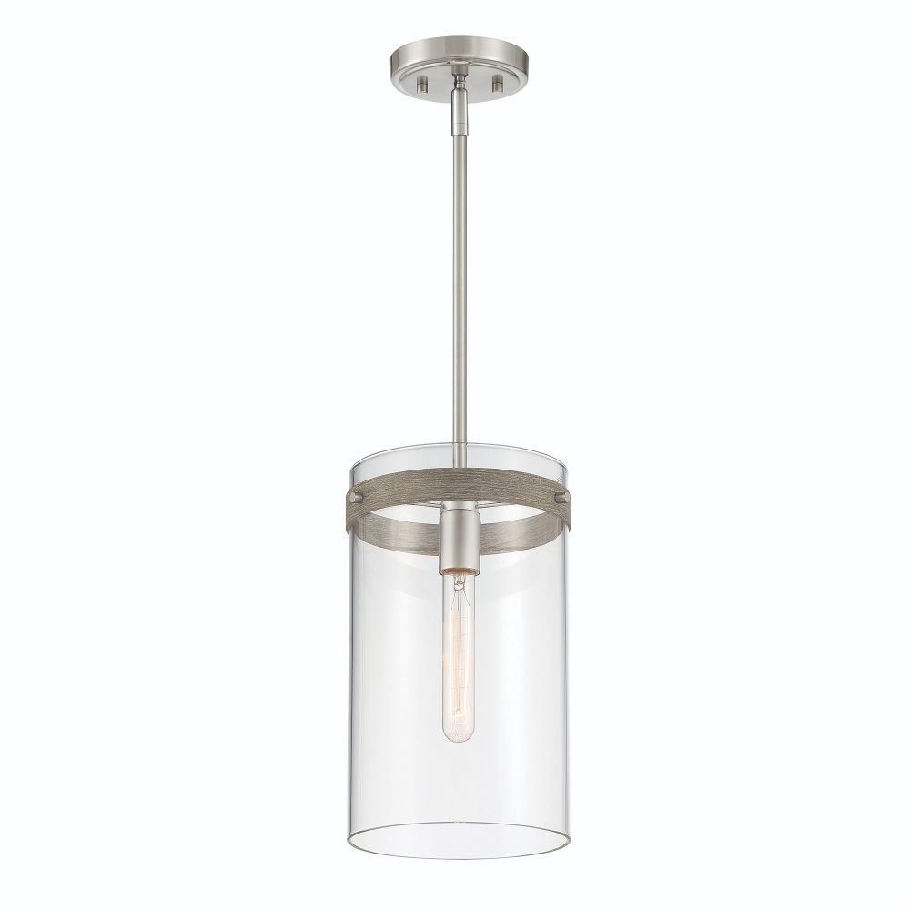 Designers Fountain D227M-7P-BN Reflecta 1 Light Pendant in Brushed Nickel