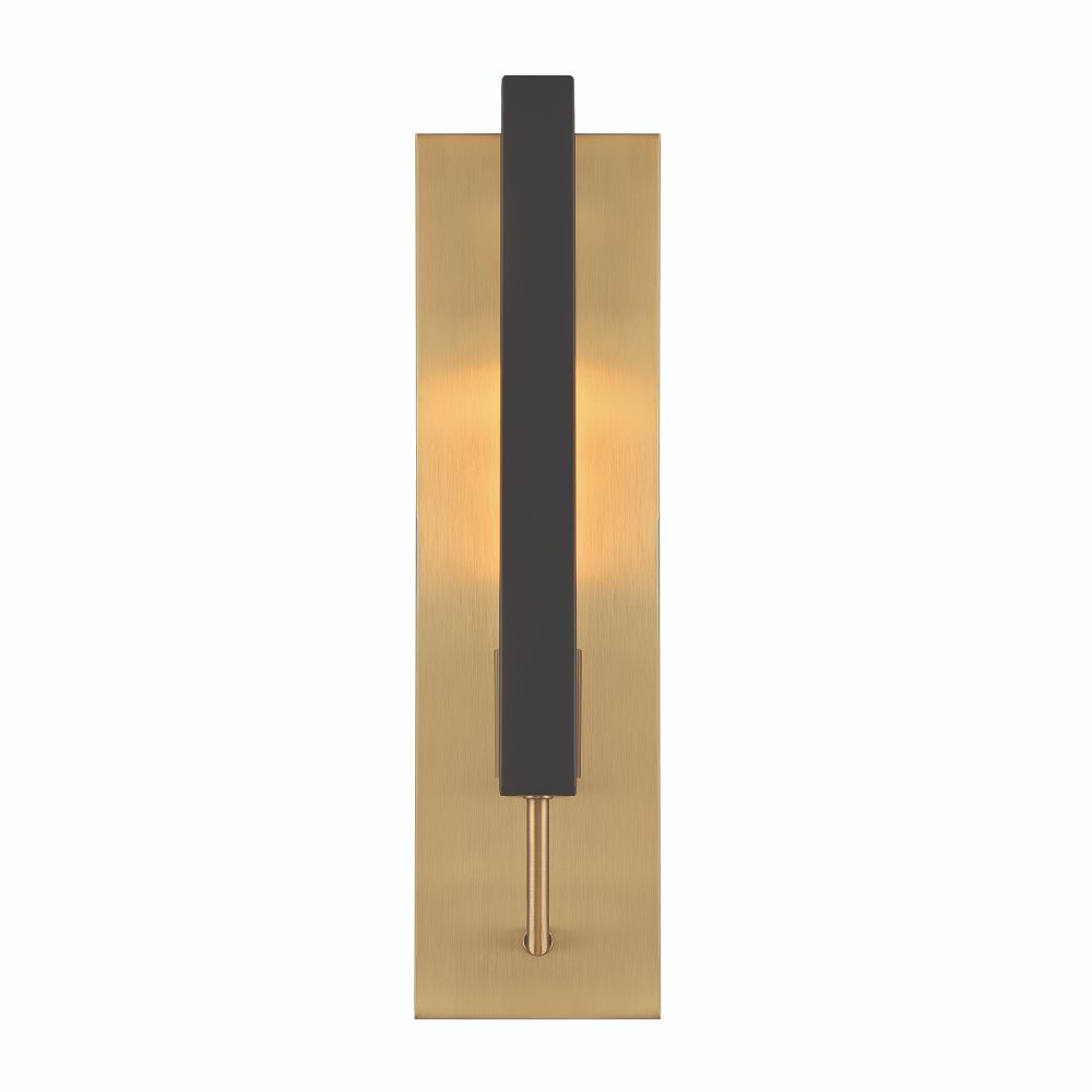 Designers Fountain D233M-WS-OSB Chicago PM 1 Light Wall Sconce in Old Satin Brass