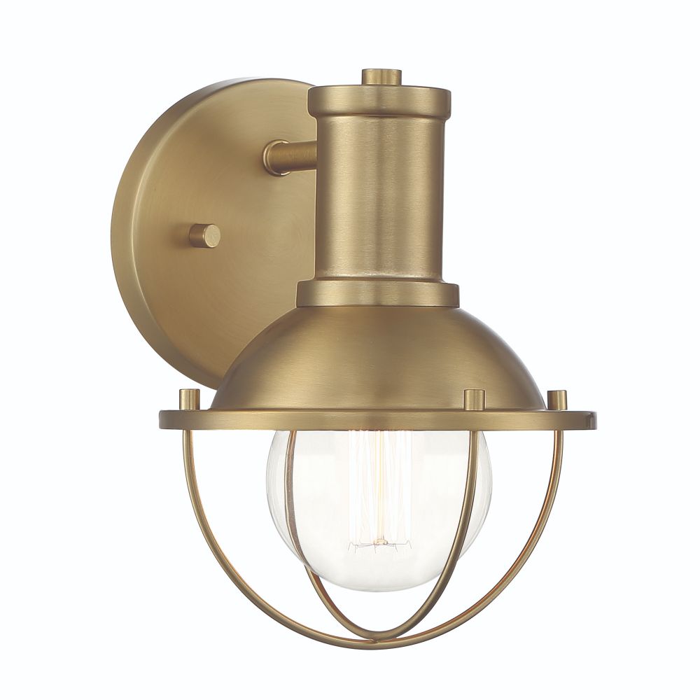 Designers Fountain D243M-1B-BG Dalton 1 Light Wall Sconce in Brushed Gold