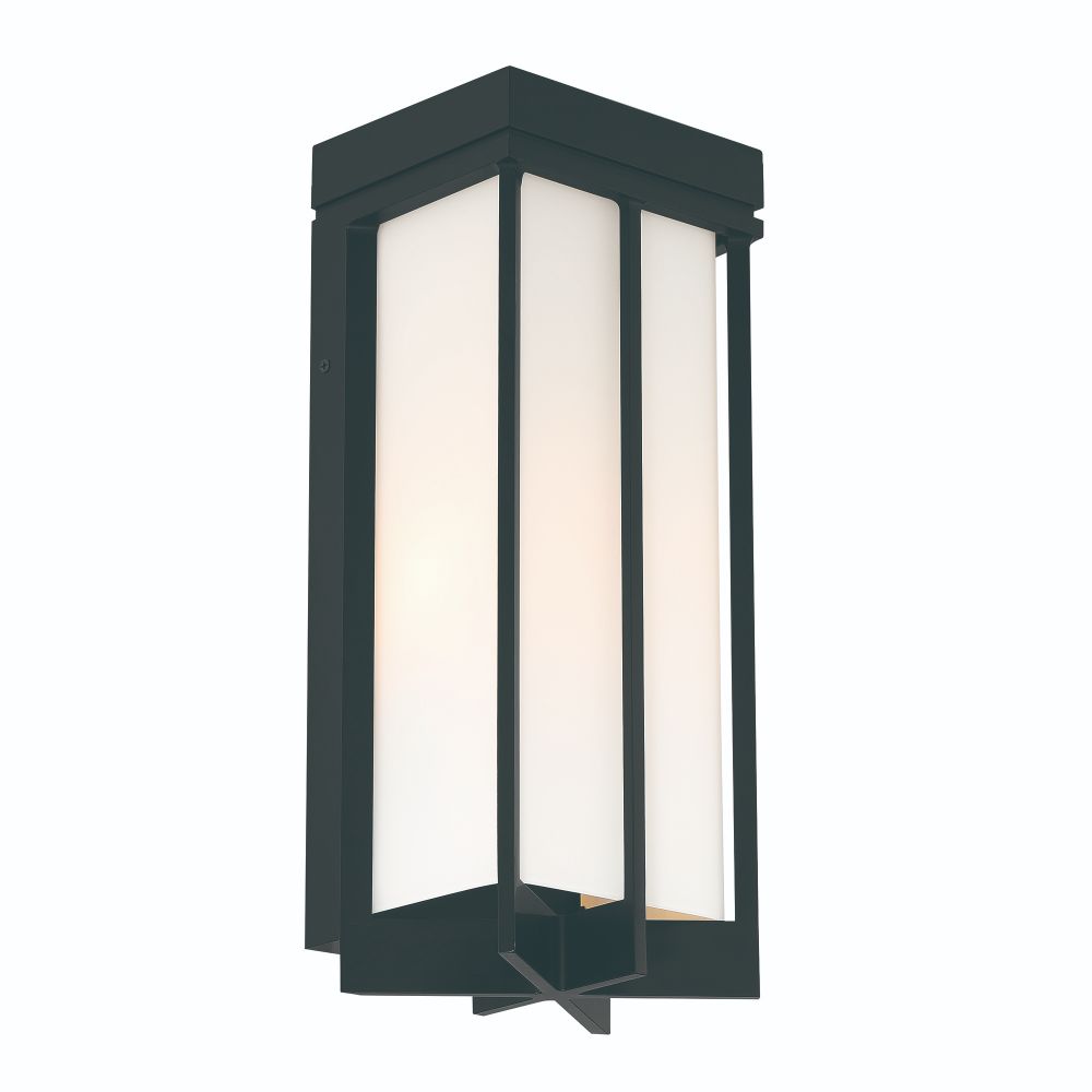 Designers Fountain D248L-7OW-MB Eads LED Wall Lantern in Matte Black