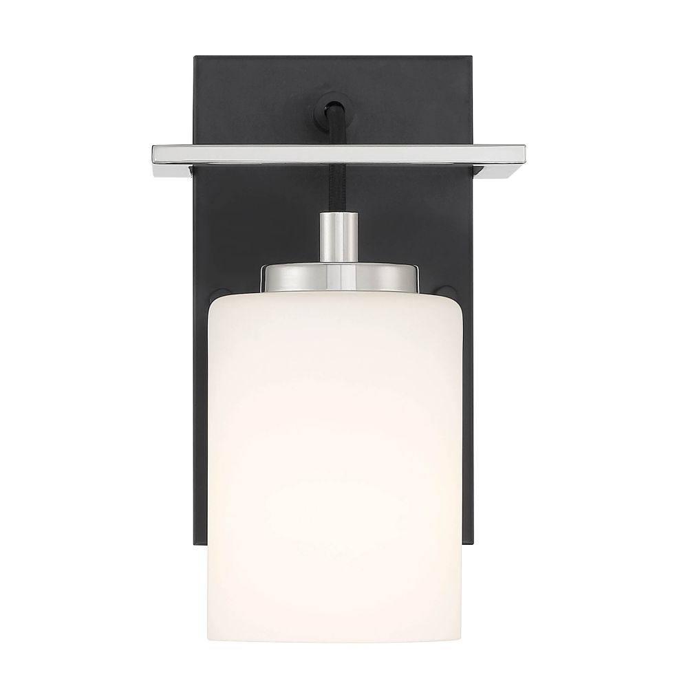 Designers Fountain D250M-WS-MB Prince St 1 Light Wall Sconce in Matte Black 
