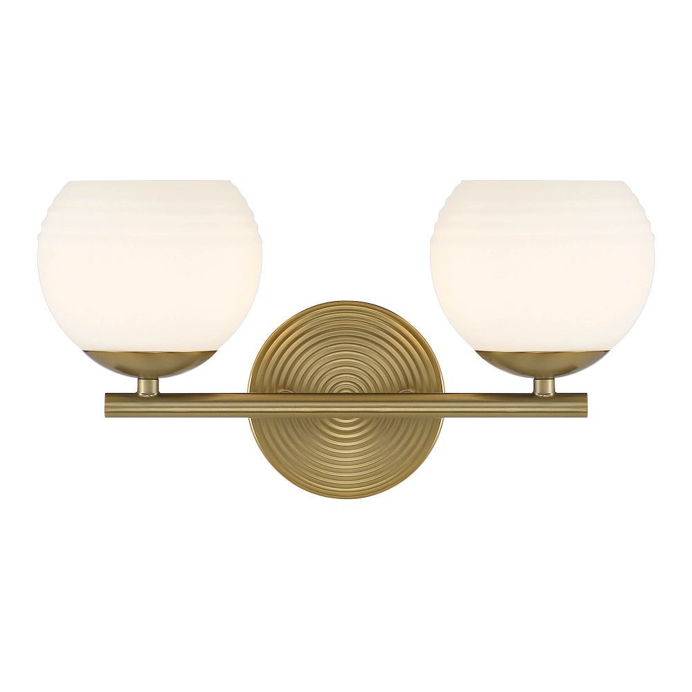 Designers Fountain D251H-2B-BG Moon Breeze 2 Light Vanity in Brushed Gold 