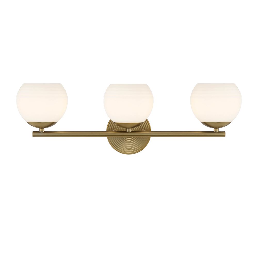 Designers Fountain D251H-3B-BG Moon Breeze 3 Light Vanity in Brushed Gold 