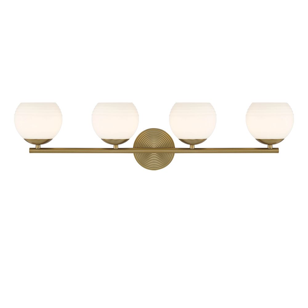 Designers Fountain D251H-4B-BG Moon Breeze 4 Light Vanity in Brushed Gold 