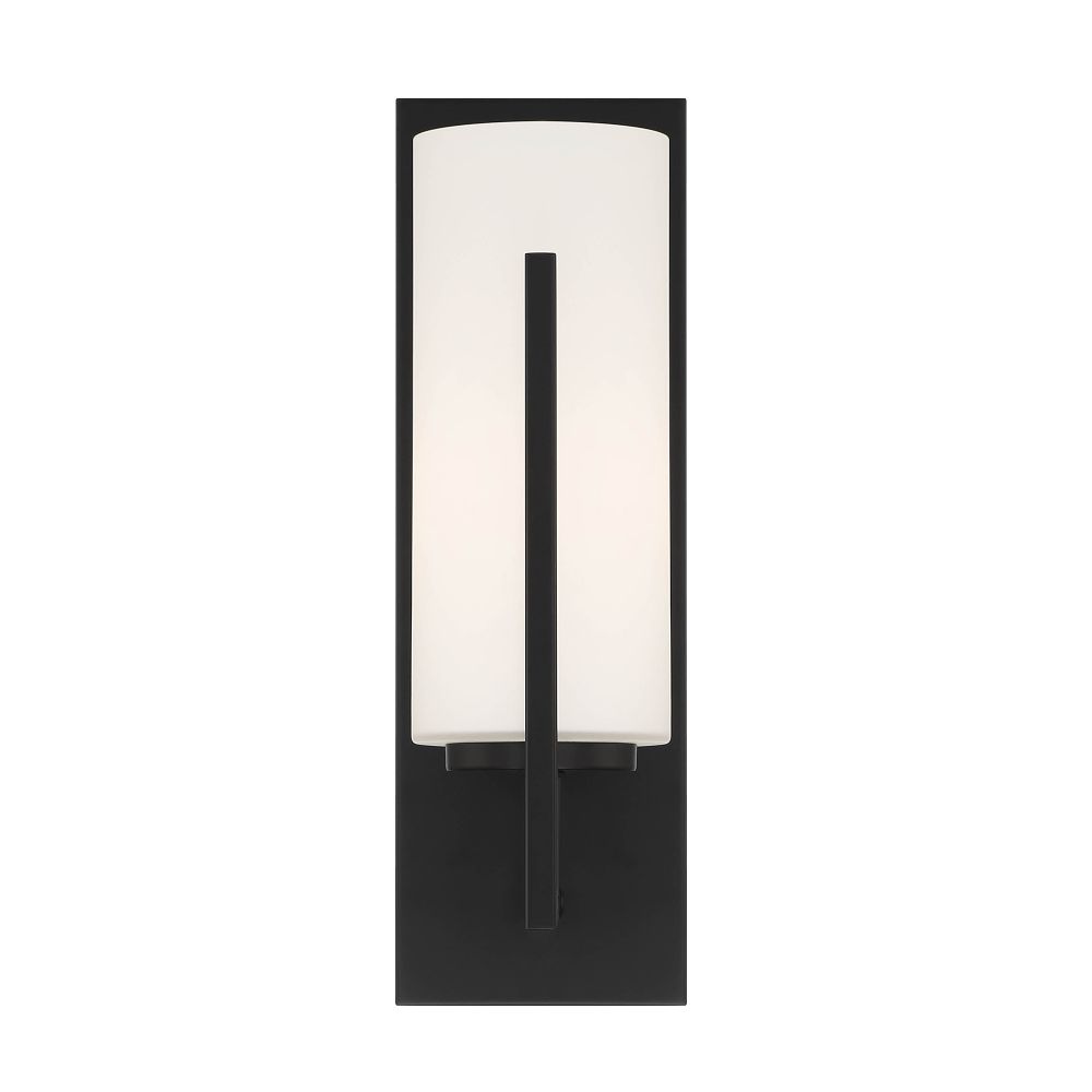 Designers Fountain D258M-WS-MB Cambria 1 Light Wall Sconce in Matte Black 
