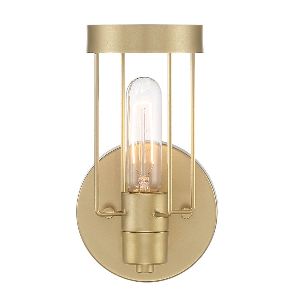 Designers Fountain D273M-WS-GM Tafo 1 Light Wall Sconce in Golden Mist 