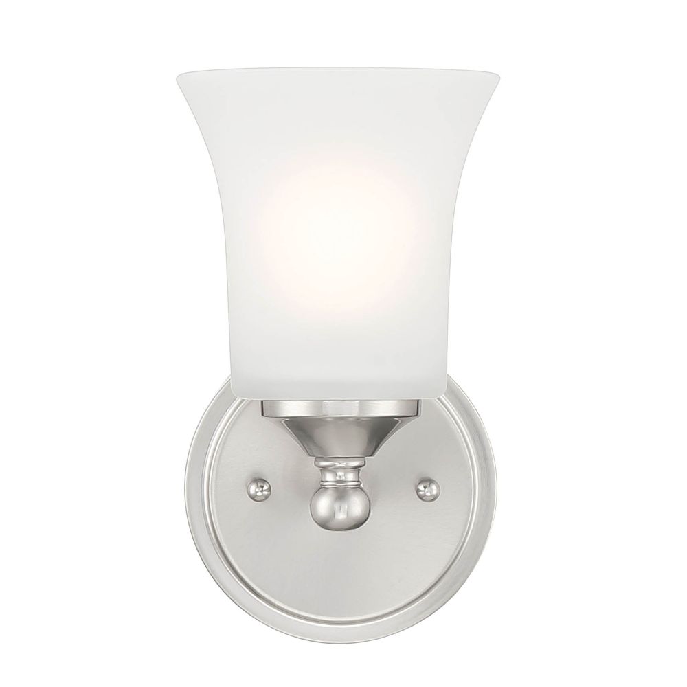 Designers Fountain D278M-WS-BN Bronson 1 Light Wall Sconce in Brushed Nickel 
