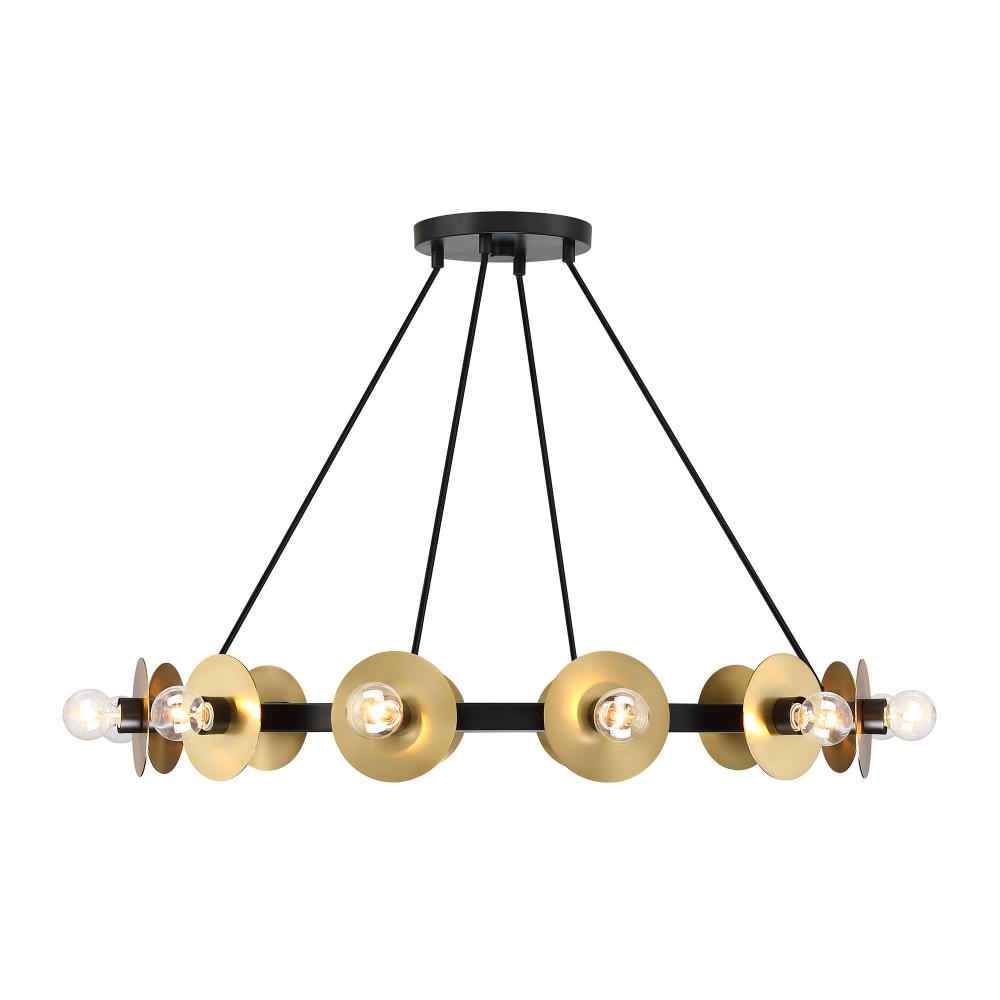 Designers Fountain D313C-12CH-MB Harmoni 12-Light Matte Black Modern Industrial Wagon Wheel Chandelier for Dining Rooms