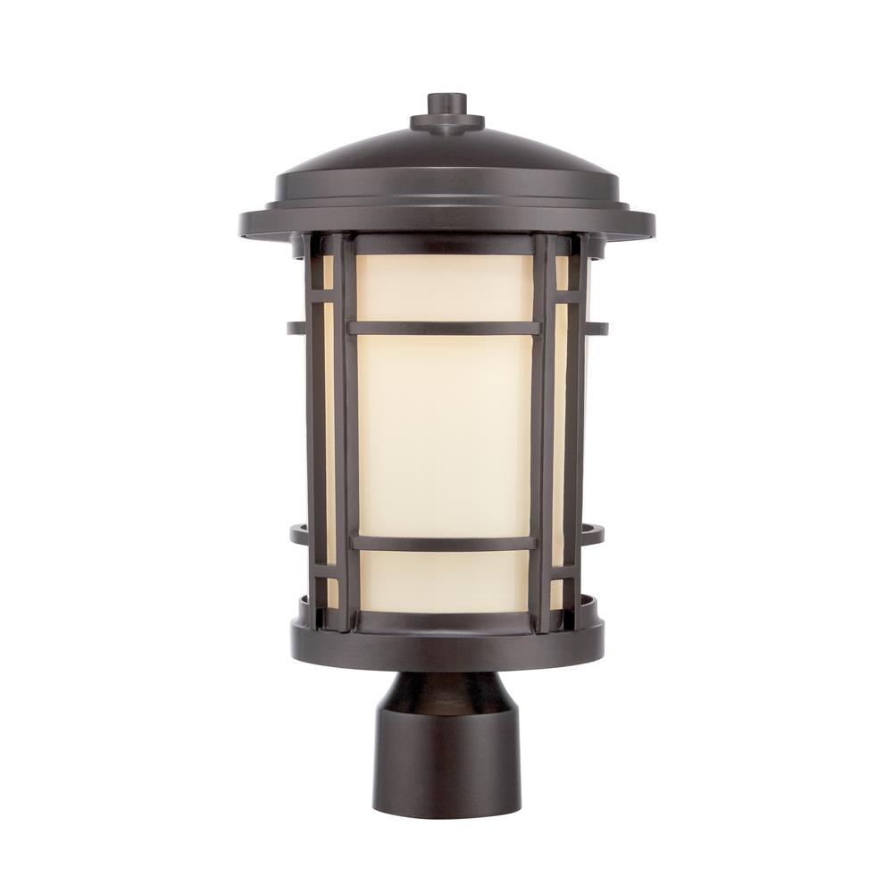 Designers Fountain LED22436-BNB Barrister 9" LED Post Lantern in Burnished Bronze