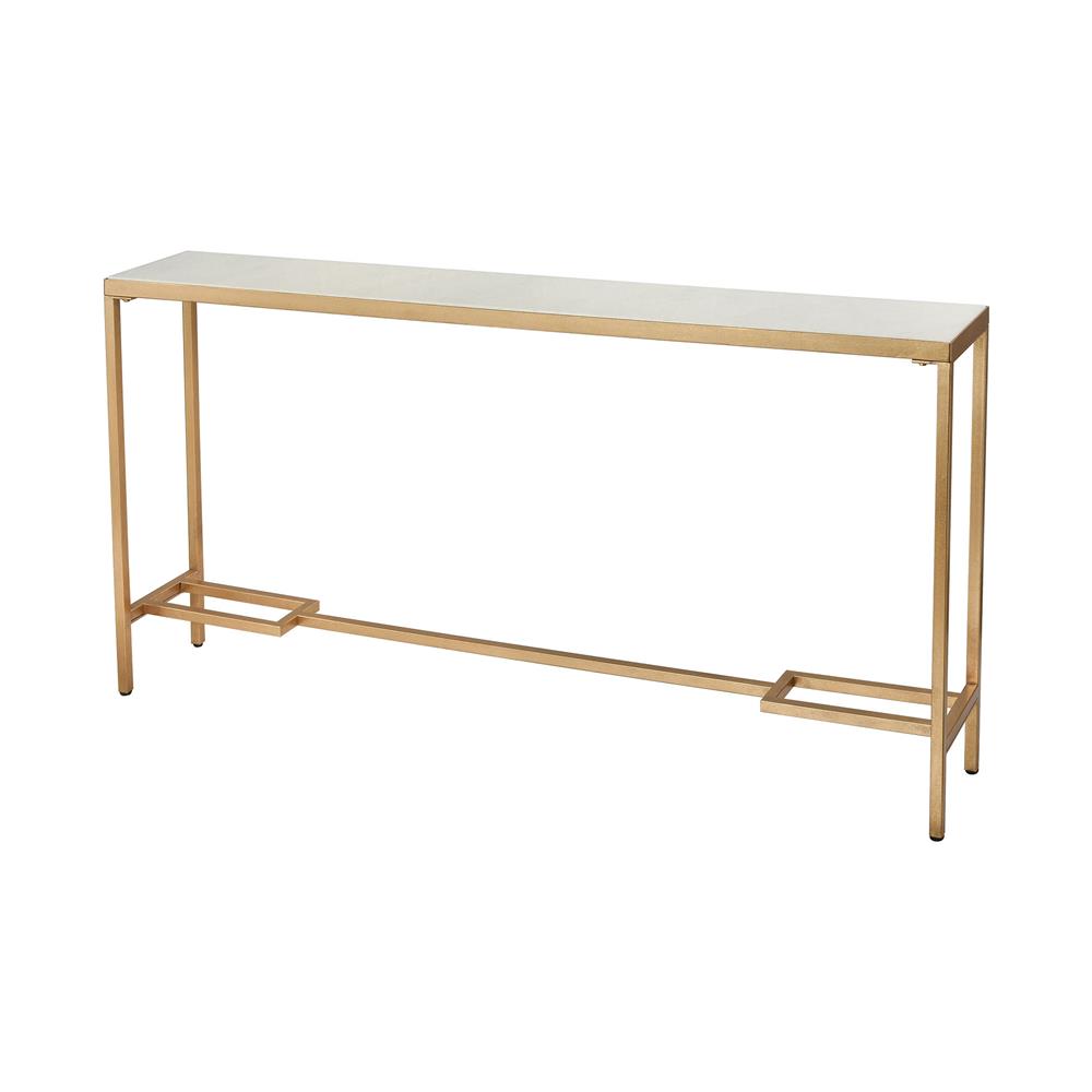 ELK Home 1114-315 Equus Tall Console Table in Gold and White