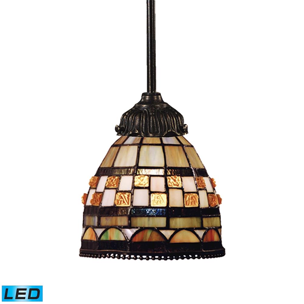 ELK Lighting 078-TB-10-LED Mix-N-Match 1-Light Pendant In Tiffany Bronze - LED