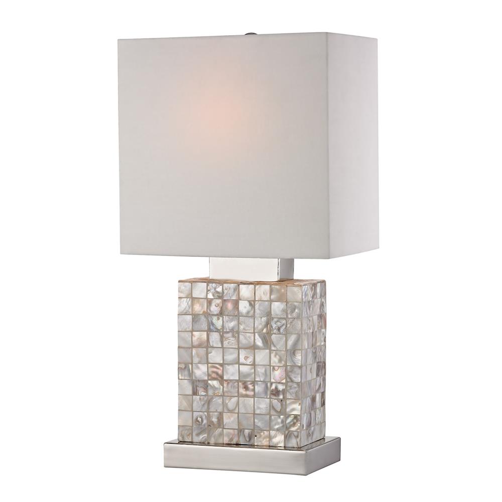ELK Home 112-1155 Mini Mother Of Pearl Lamp in MOTHER OF PEARL, CHROME