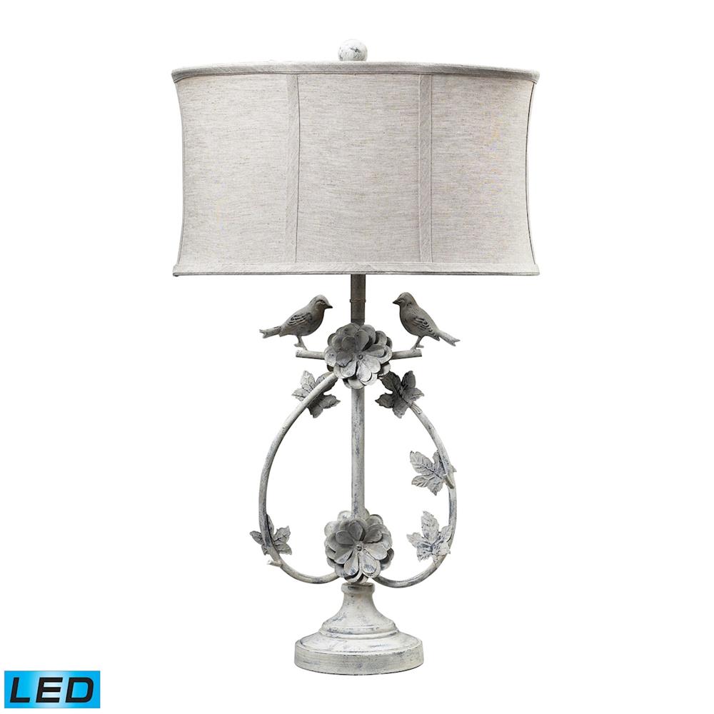 ELK Lighting 113-1134-LED Saint Louis Heights Table Lamp in Antique Whte (LED)