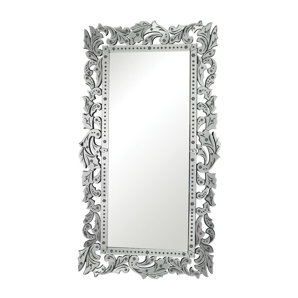 ELK Home 114-31 Reede Venetian Full Length Mirror By Sterling in Clear With Venetian Hand Cut Mirror Embellishments