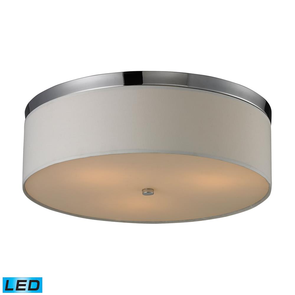 ELK Lighting 11445/3-LED Flushmounts 3 Light Flushmount In Polished Chrome - LED